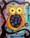 The image for Saturday $35: Reservations Required: Funky Owl! ADD GLITTER!