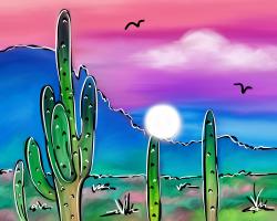 The image for Thursday $35: Reservations Required: NEW! Desert Sunset