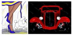 The image for Sunday $35: Reservations Required: Happy Father's Day! Puppy Love or Hot Rod! Pick your colors!