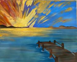 The image for Sunday $35: Reservations Required: NEW! Lakeside Golden Sunset